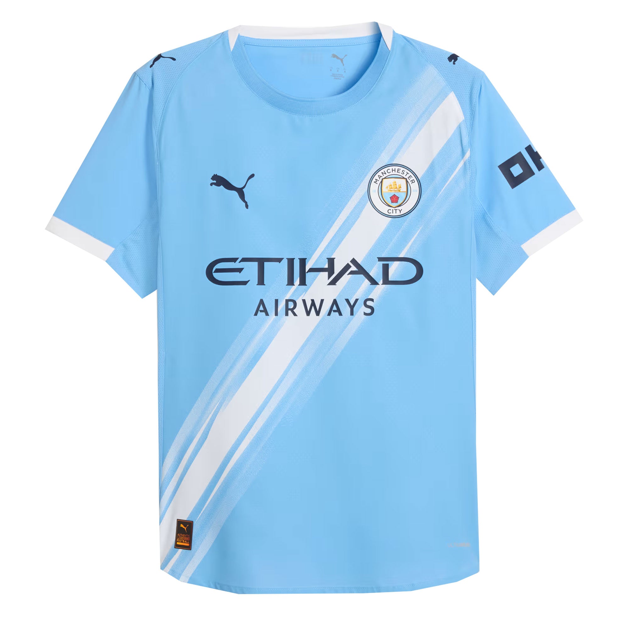 PUMA Men's Manchester City 2025/26 Authentic Home Jersey Team Light Blue/White、mySite、bottomscart