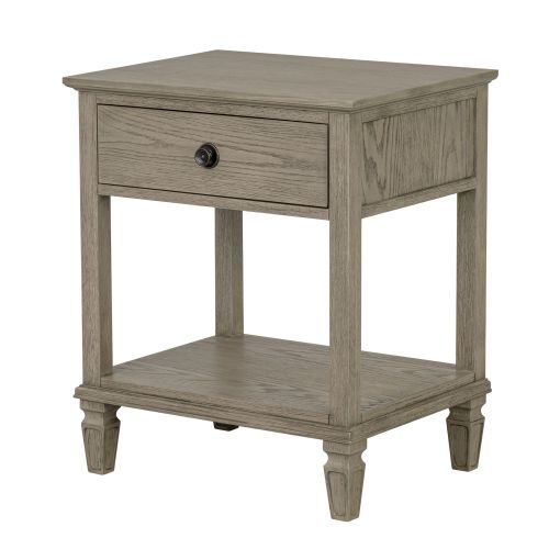 Victoria Bedside Table Reclaimed Grey、、eastwooduniform