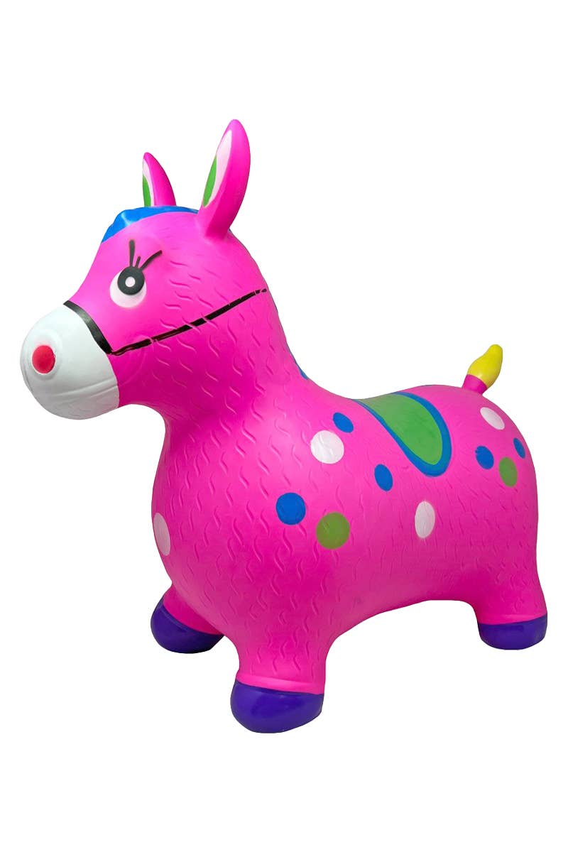 Cap Zone - Kids Pinata Donkey Horse Inflatable PVC Hopper Toy、mySite、g9winljtr