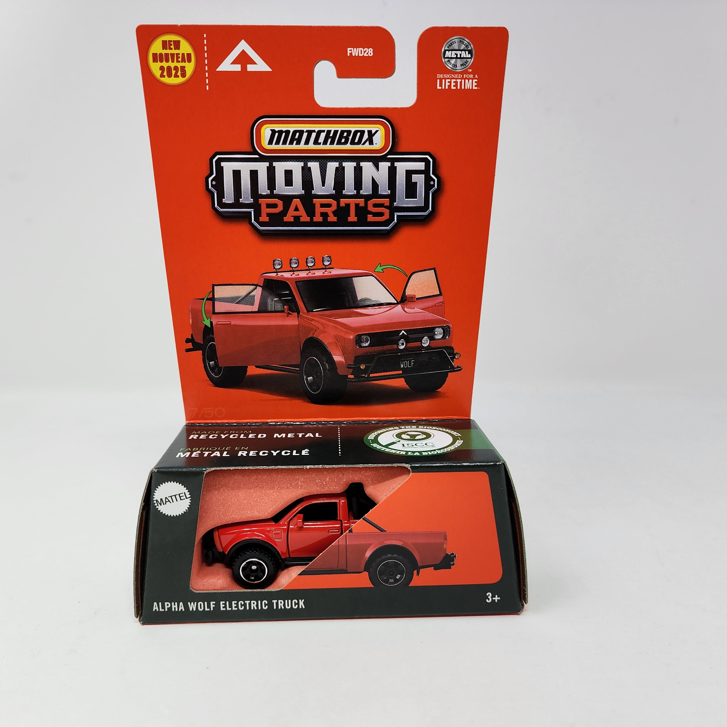 Alpha Wolf Electric Truck * Red * 2025 Matchbox Moving Parts Case E、mySite、hgirdovlk
