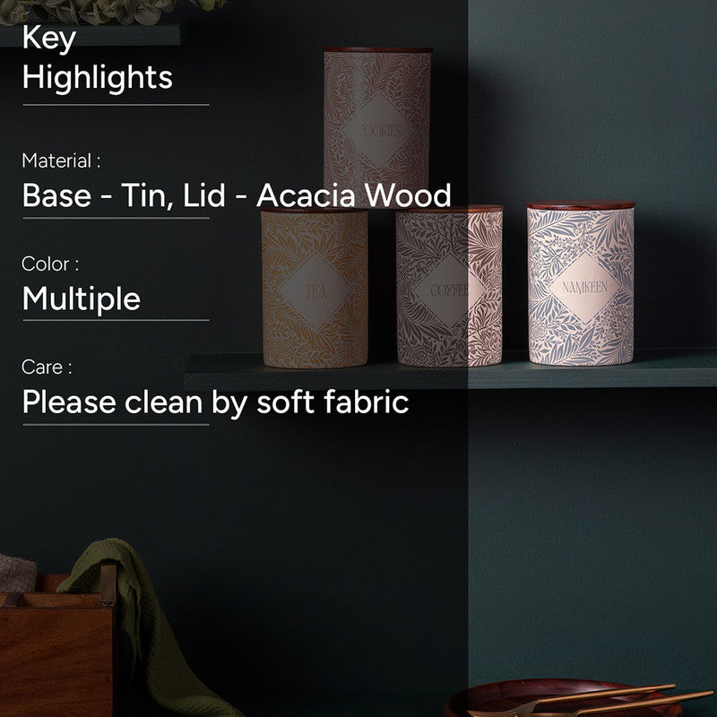 Stainless Steel Jar Canister Set | Multicolour | Set of 4、mySite、camillekostekn