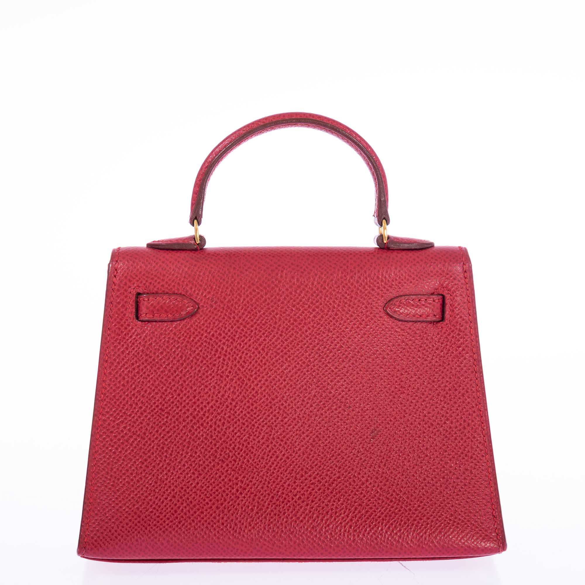 Vintage Hermès Kelly 15 Sellier Micro Rouge Vif Courchevel Gold Hardware、mySite、garminoutage.com