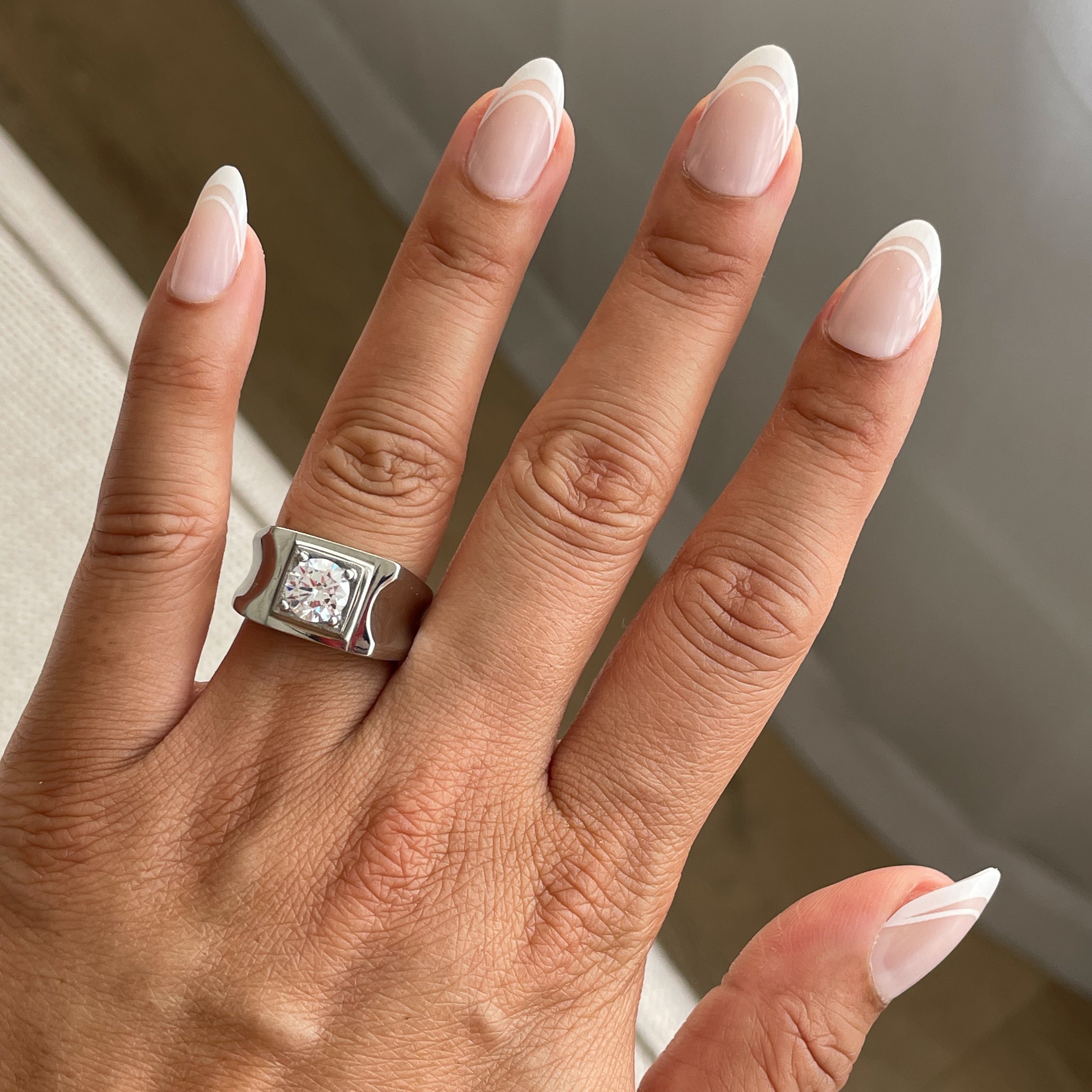 Classic Double French | Almond | Medium、mySite、solidvoid