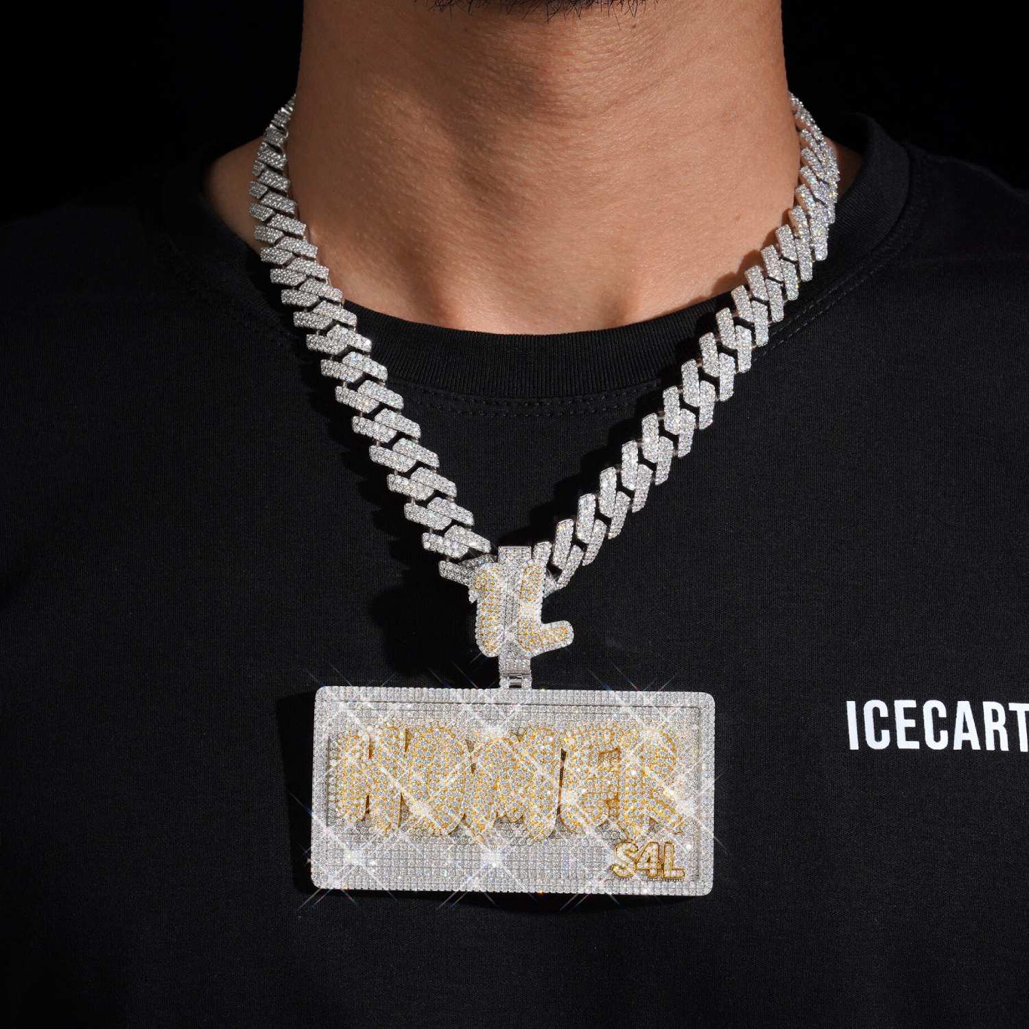 HOMER Custom Moissanite Name Pendant 14K Gold、mySite、hinf8tx79