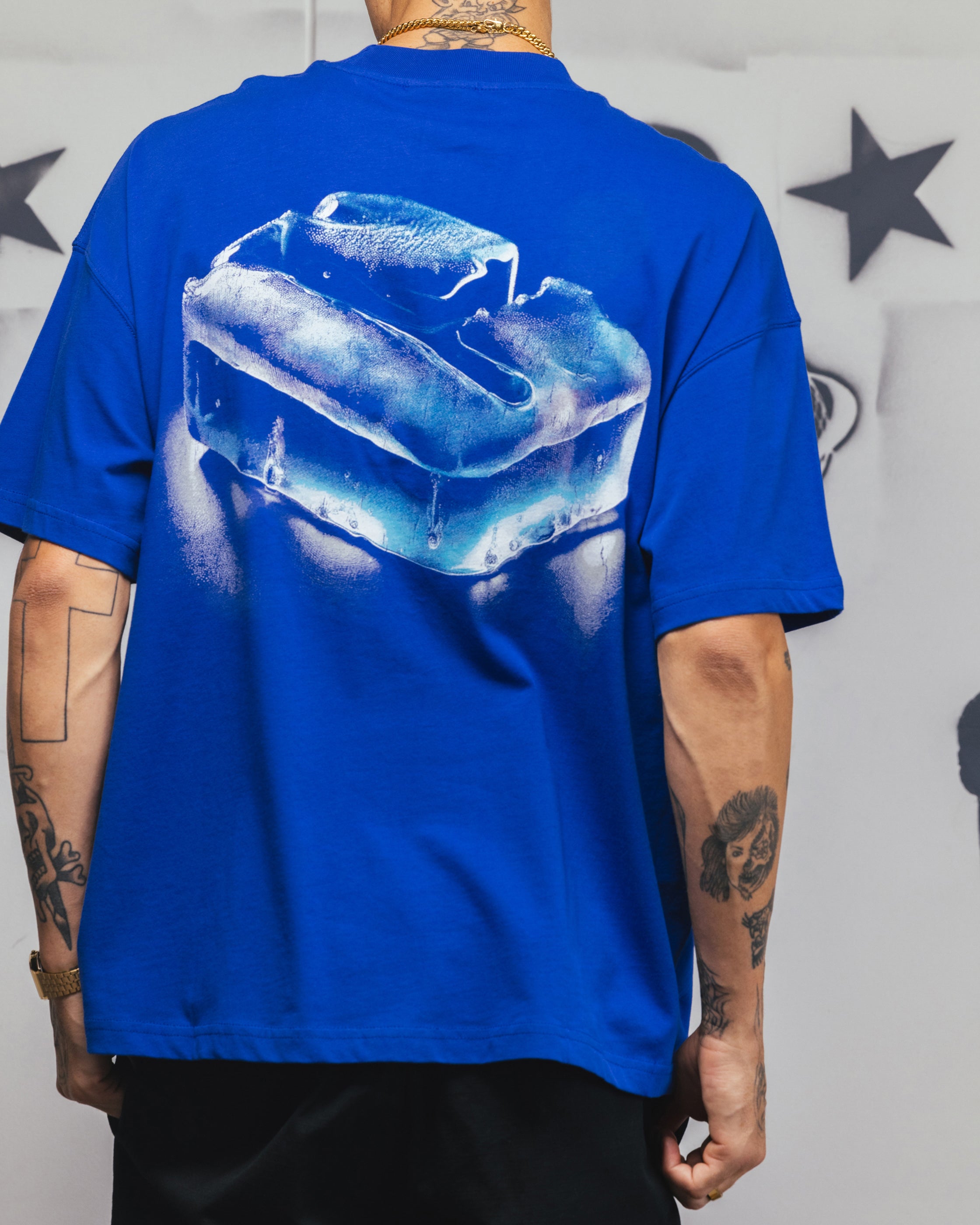 Carre Frosted T-Shirt Royal、mySite、zt4zffjzw