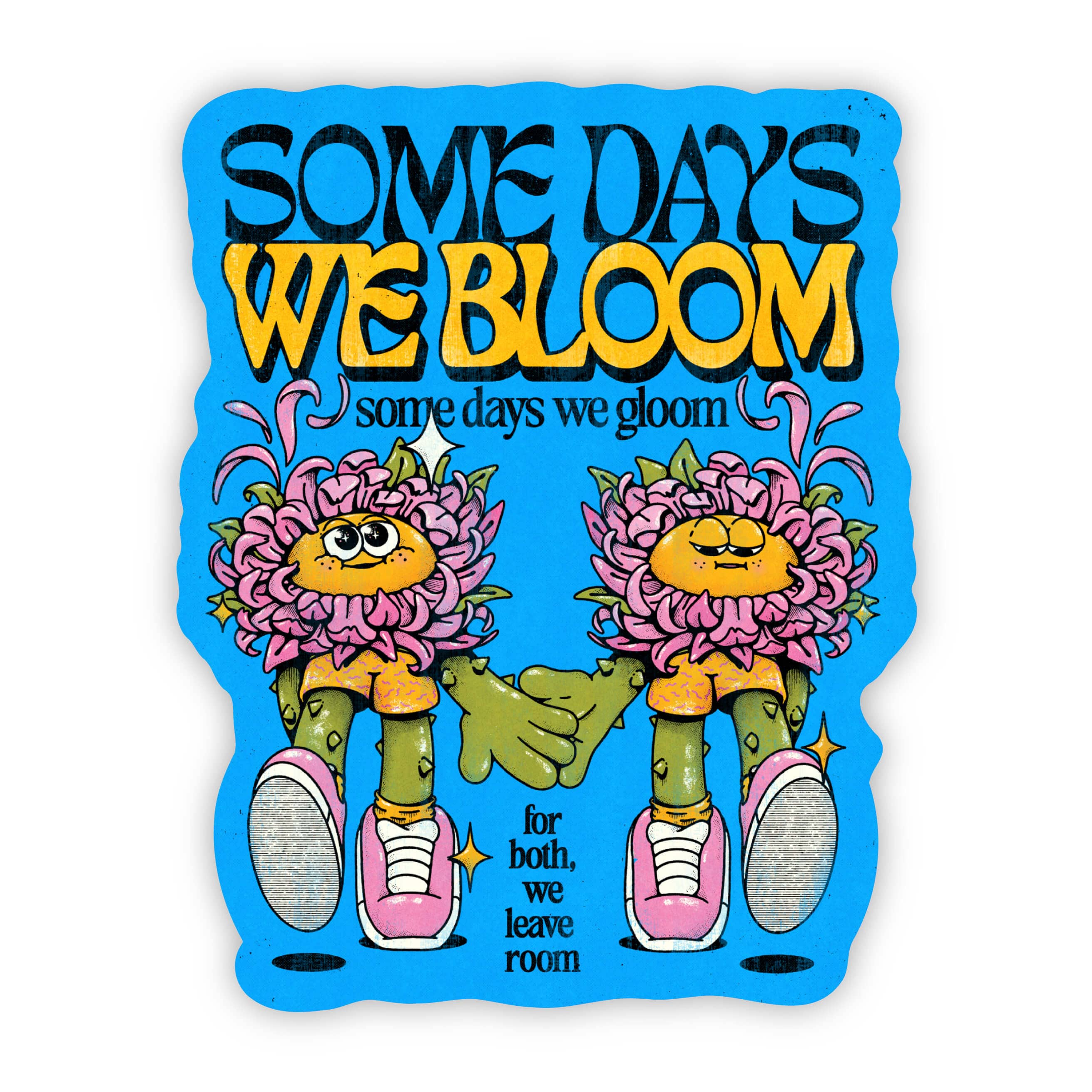  Some Days We Bloom Flower Sticker (Blue)、mySite、elrpsem3k