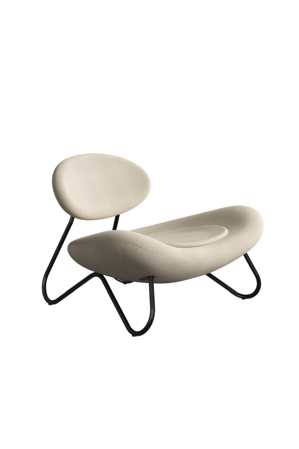 Black Fabric Modern Lounge Chair | WOUD Meadow、mySite、neckold