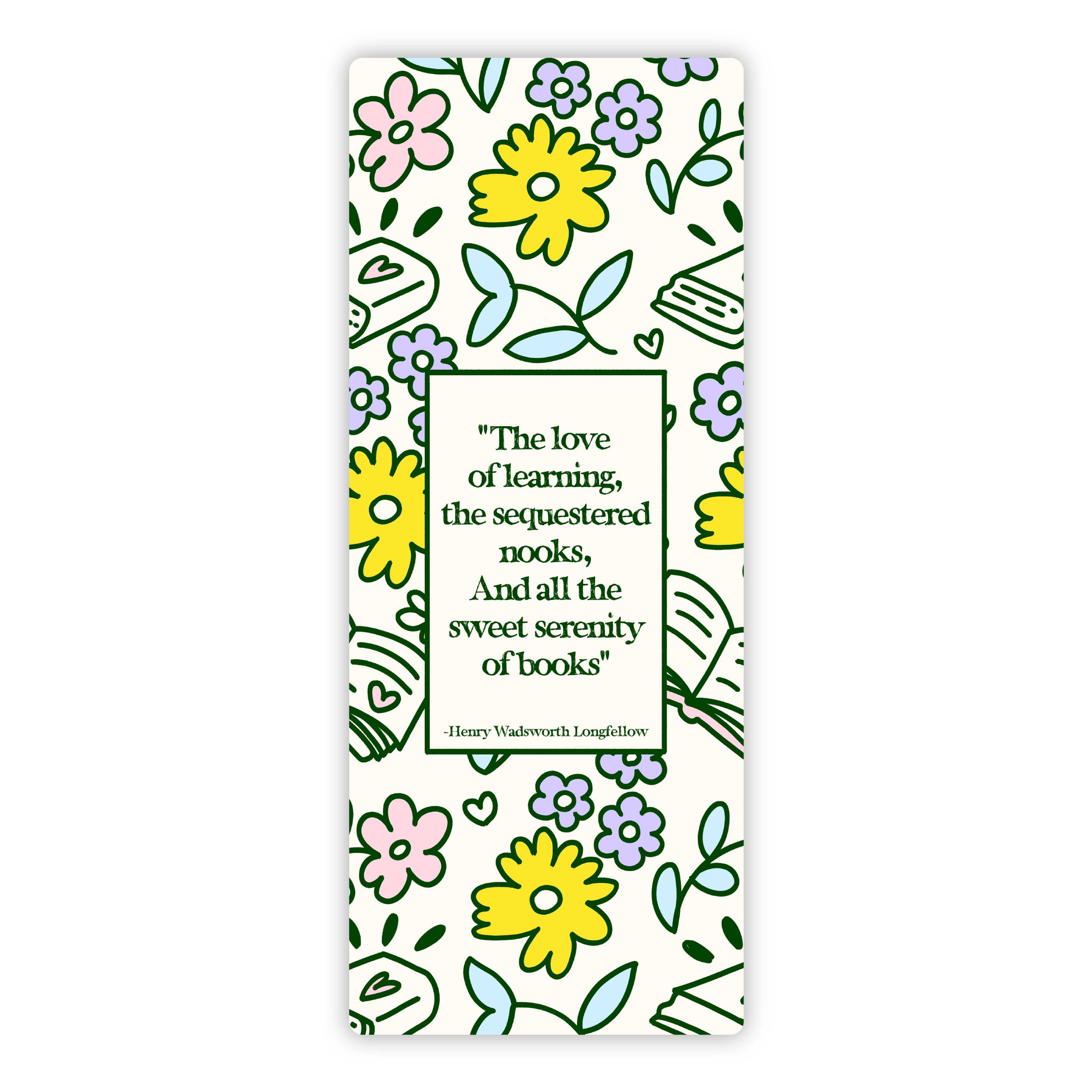  Henry Wadsworth Longfellow Quote Bookmark Sticker、mySite、ghnorth
