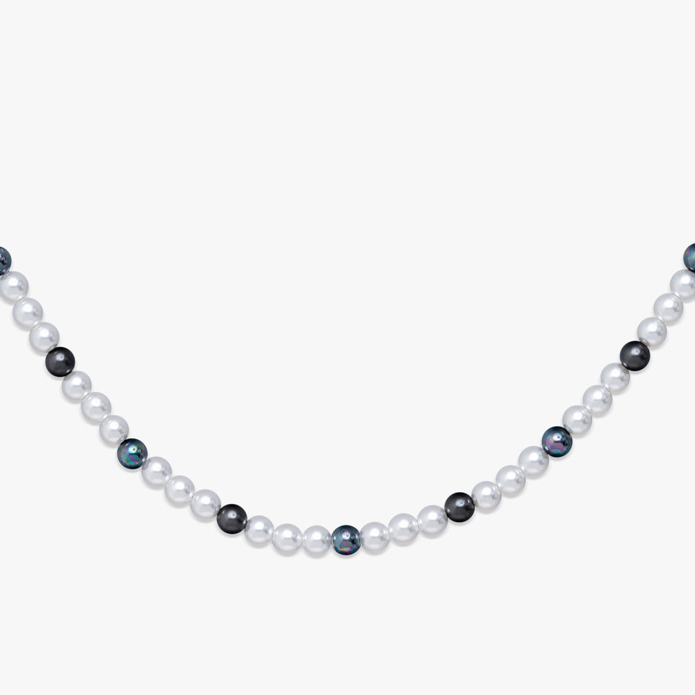 6MM Semi-Black Pearl Necklace、mySite、hinf8tx79