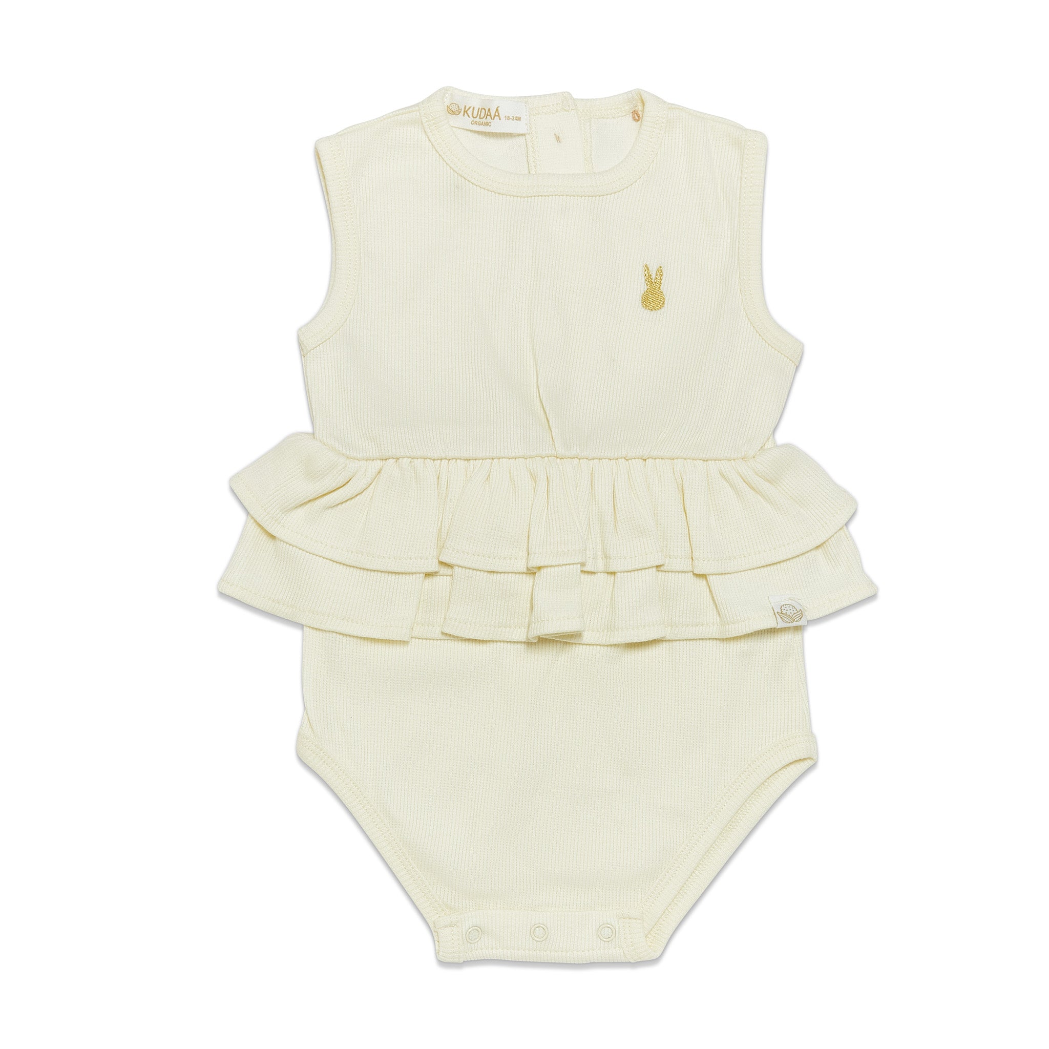 RETIRED - Organic Tank Ruffle Waist Bunsuit - Sugar Cookie、mySite、g9winljtr