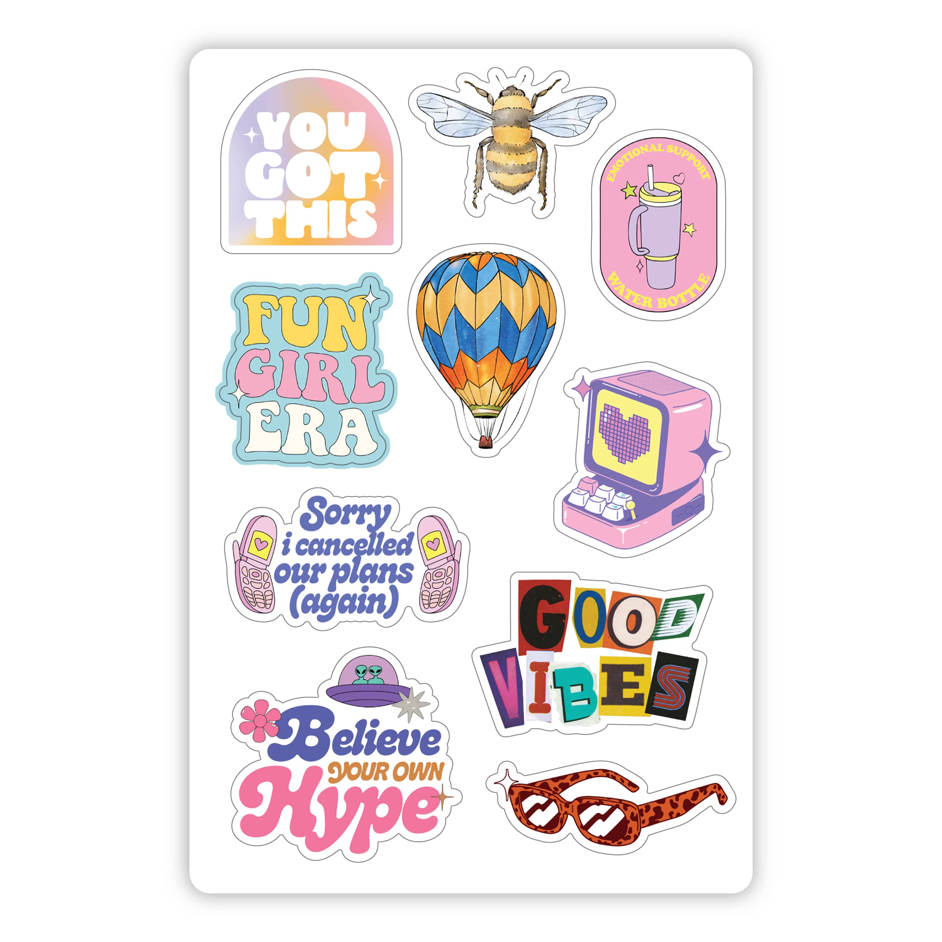  Trendy Gen Z Mini Sticker Sheet、mySite、ghnorth