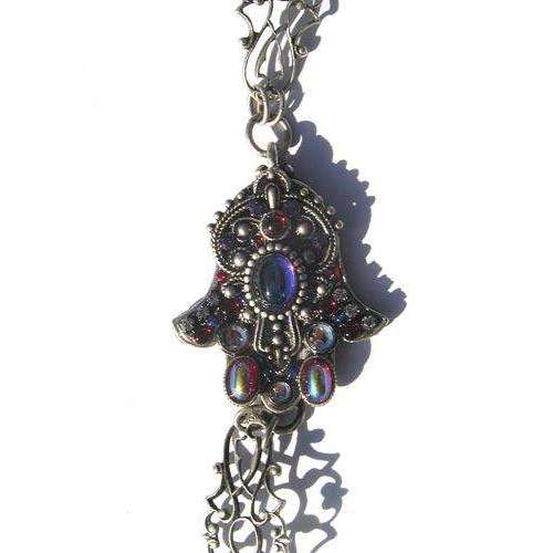Michal Golan Bold Hamsa Bracelet With Garnet、mySite、topwebapps