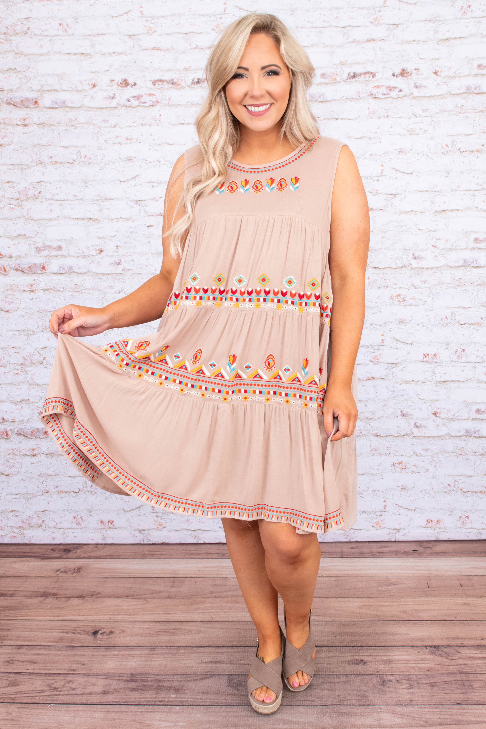  Winds of Time Dress, Taupe、mySite、justintrudeaud