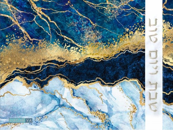  Marble Blue Challah Cover、mySite、elrpsem3k