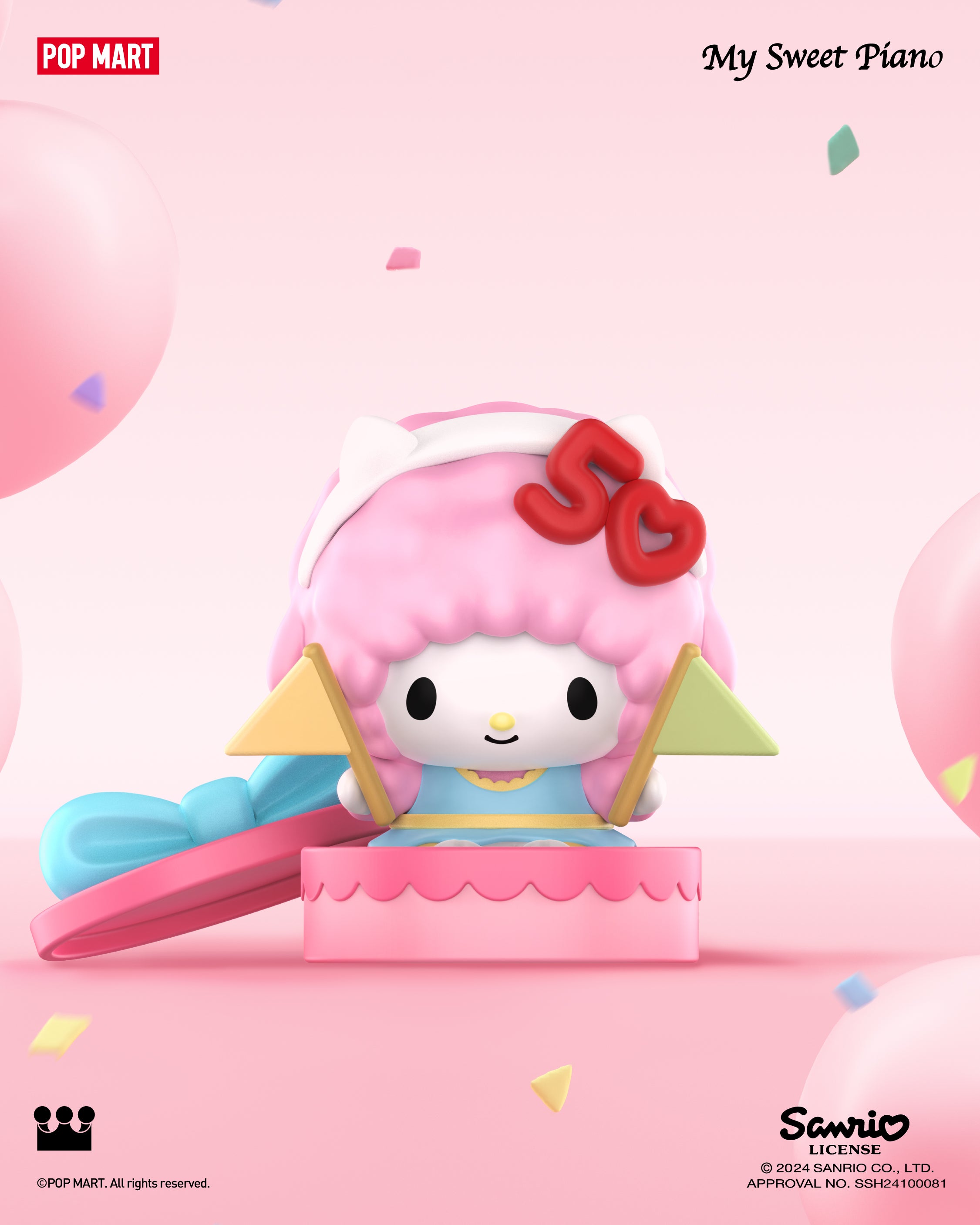  POP MART Sanrio characters Hello Kitty 50th Anniversary Series Figures、mySite、greenlandpopulation