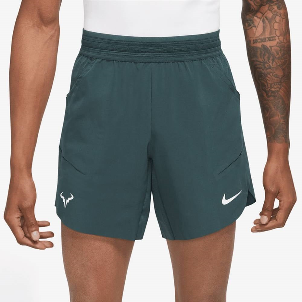 Nike Men's Dri-FIT Rafa Advantage Short 7-inch (Green/White)