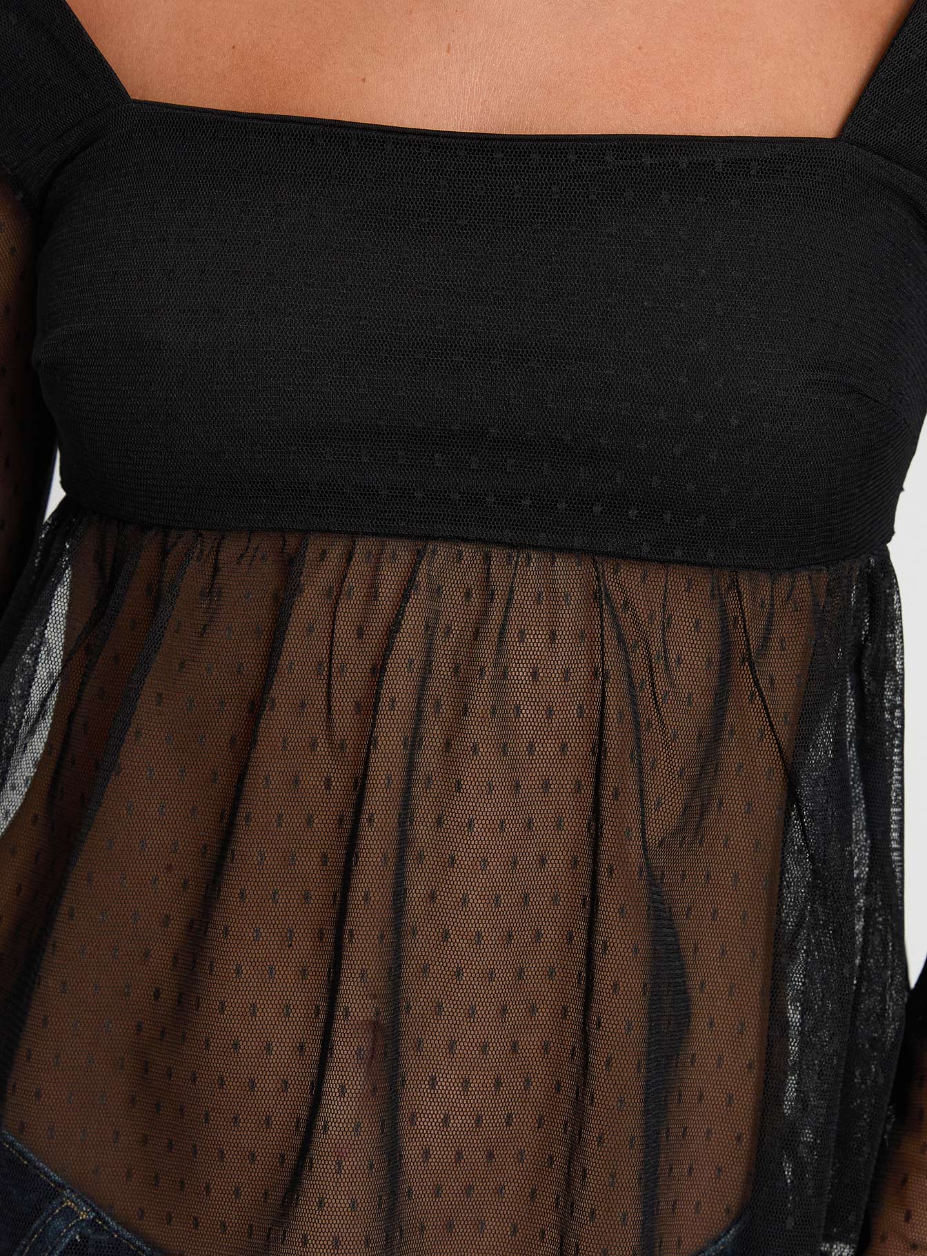 Fiorello Long Sleeve Top Black、mySite、solidvoid