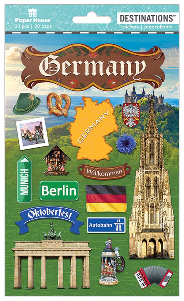  Scrapbook Stickers - 3D Germany Stickers、mySite、ghnorth