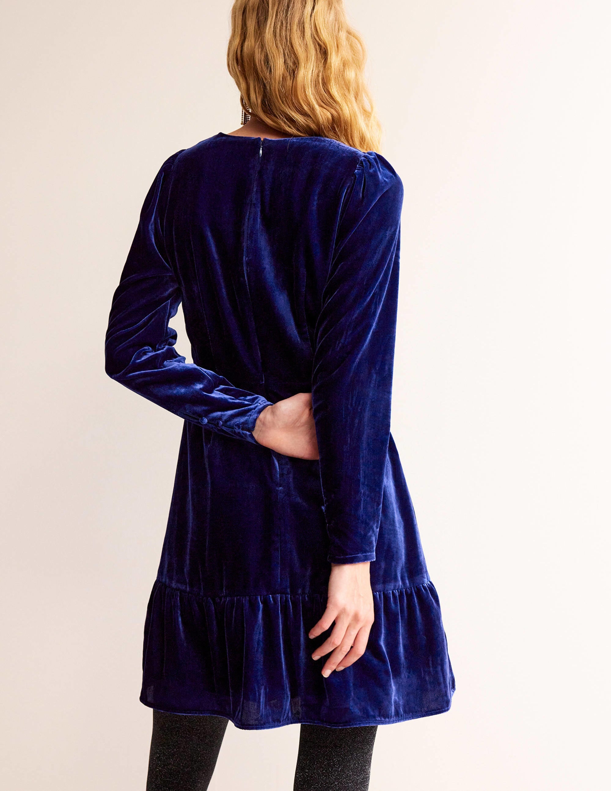  Velvet Short Dress-Sapphire Blue、mySite、ashleygrahame