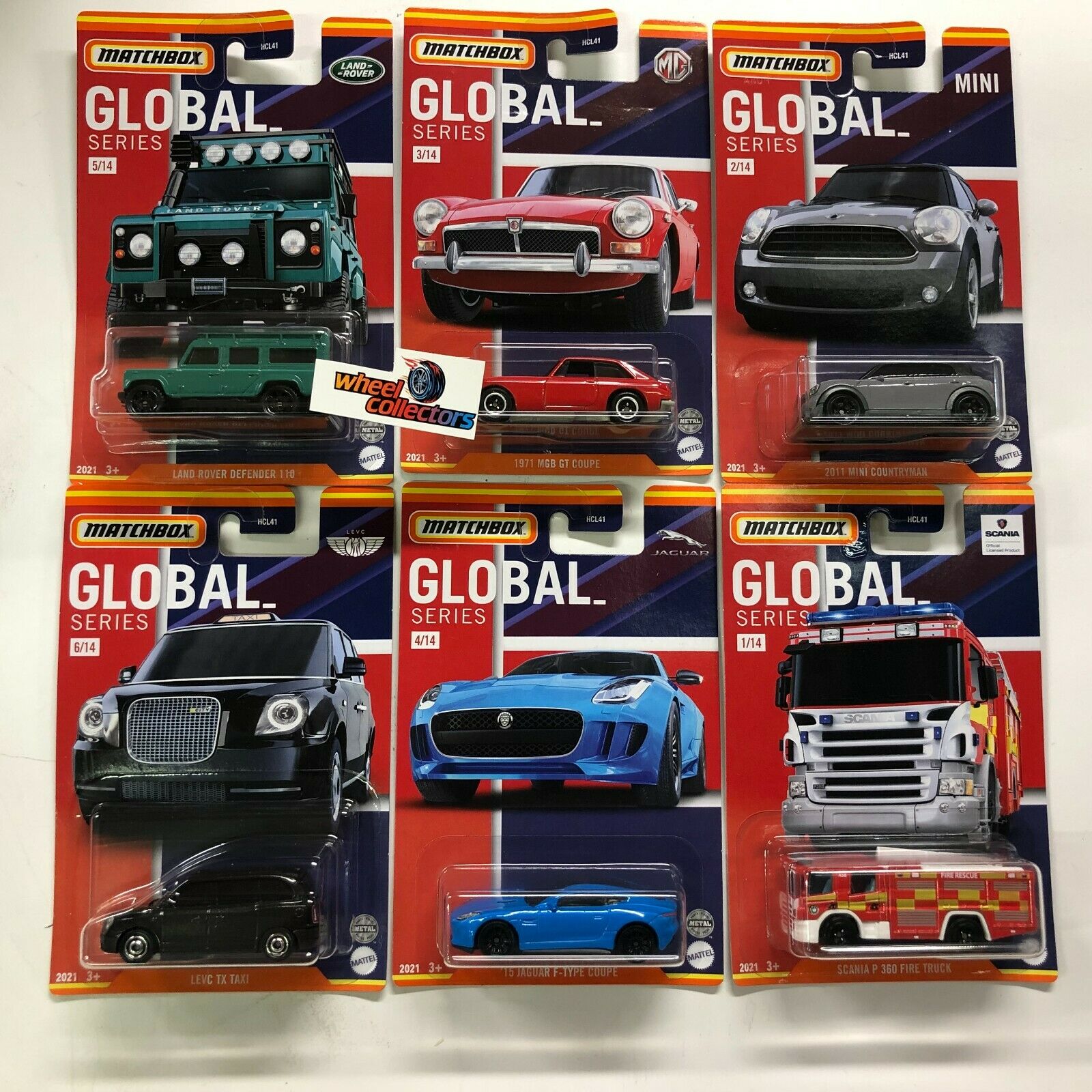 6 Car Set * Case A Release * 2021 Matchbox GLOBAL UK Series、mySite、hgirdovlk