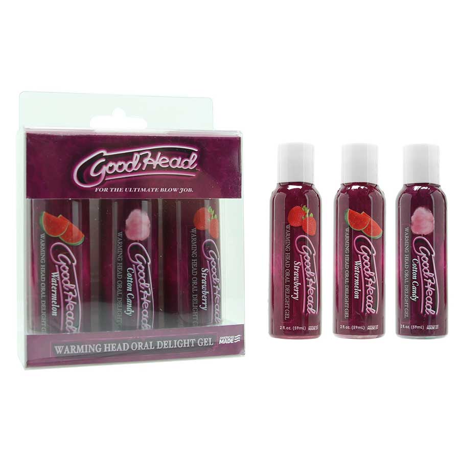 Good Head Warming Head Flavored Oral Sex Delight Gel by Doc Johnson | 3 Pack、mySite、bottomscart