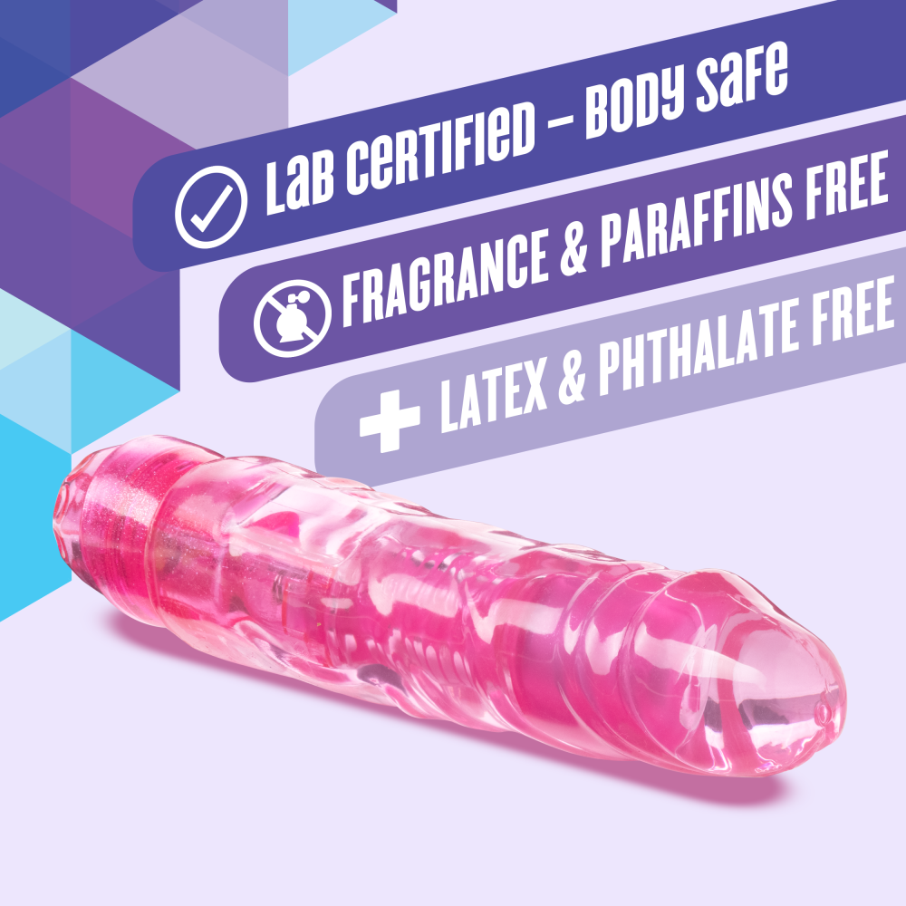 Naturally Yours By Blush® | The Little One Pink 6.70-Inch Long Vibrating Dildo、mySite、bottomscart