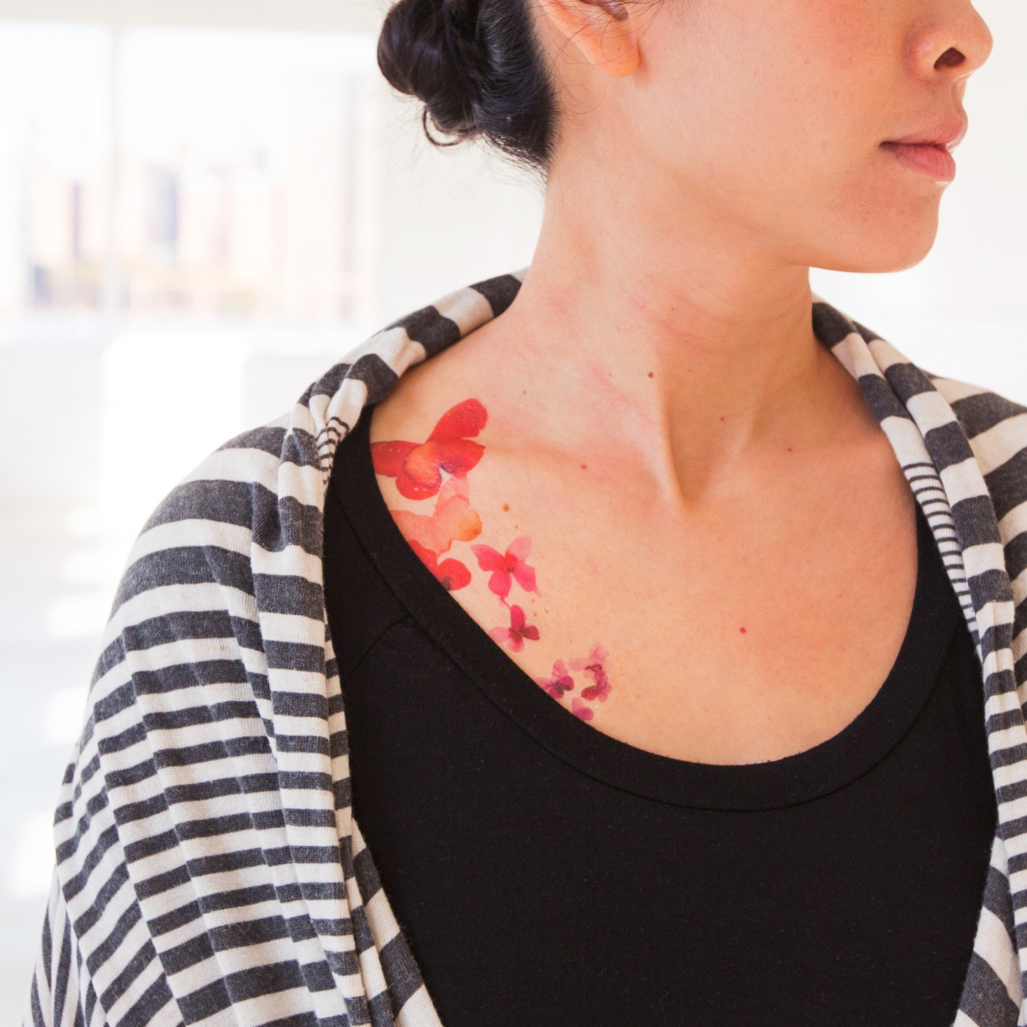  Coral Butterflies Tattly Temporary Tattoos、mySite、ghnorth