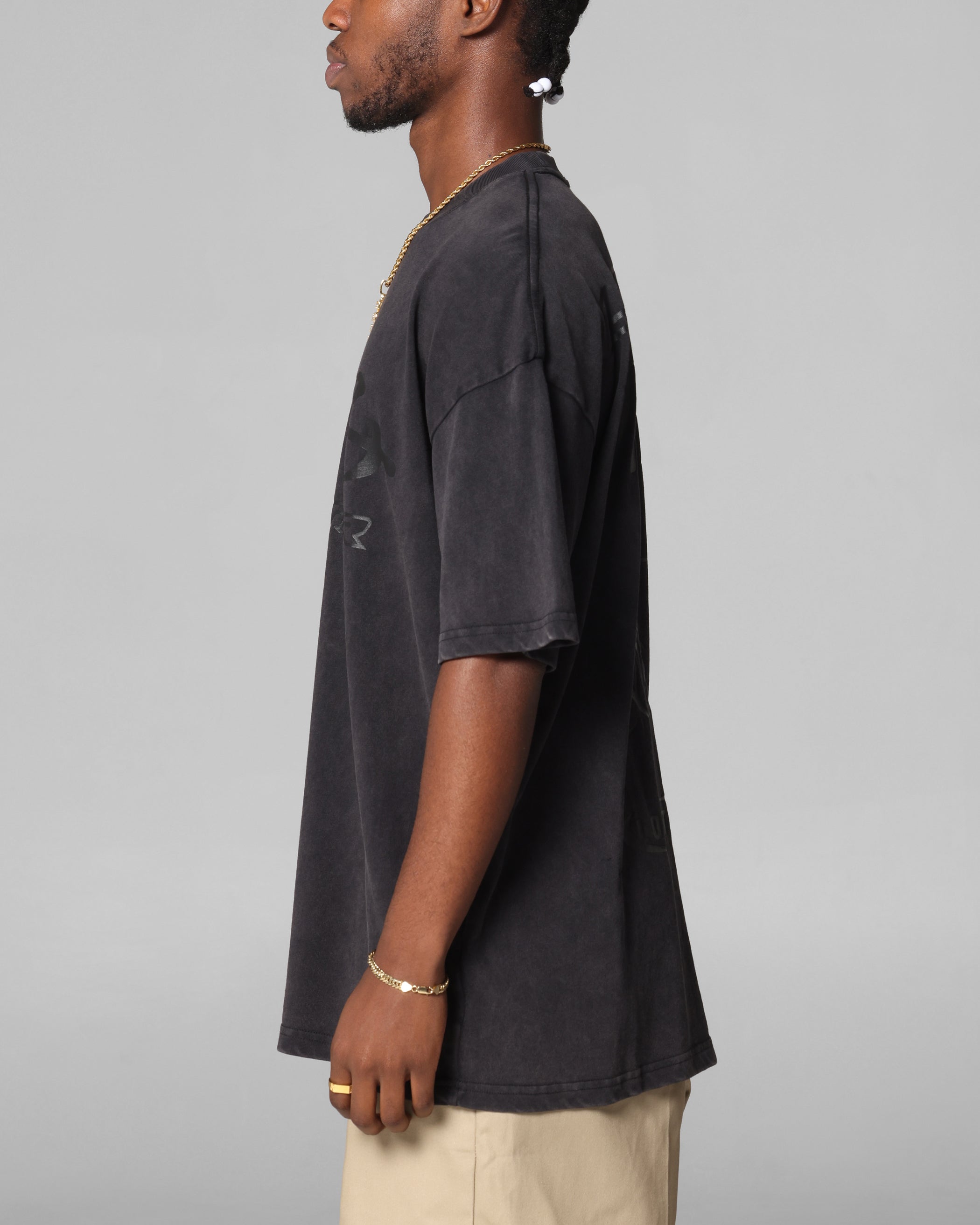 Loiter Pain T-Shirt Black Acidwash、mySite、zt4zffjzw