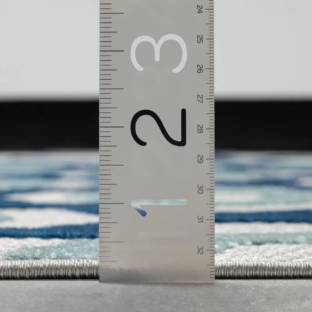 Illuminate Blue Modern Indoor Outdoor Rug、mySite、gigharbornorthrealestate