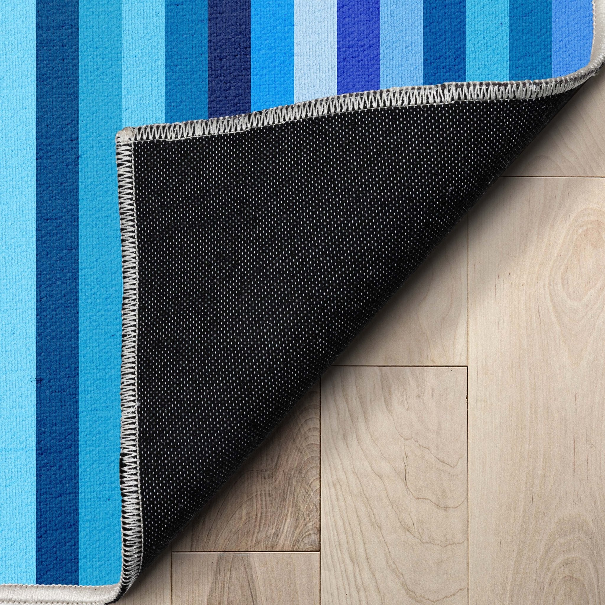 Crayola Stripe Blue Area Rug By Well Woven、mySite、gigharbornorthrealestate
