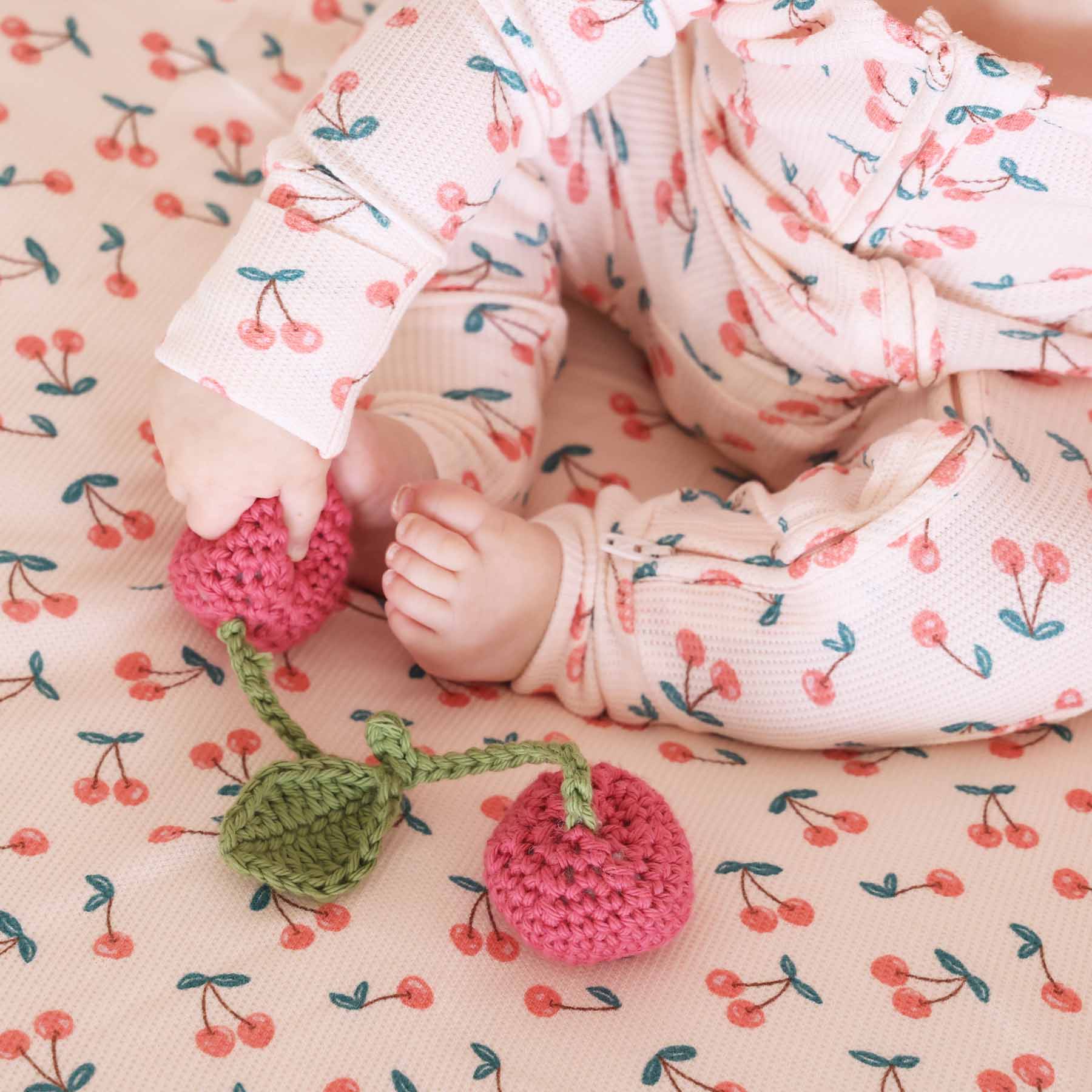  Cherry On Top Bamboo Waffle Convertible Zip Romper、mySite、layawaytickets