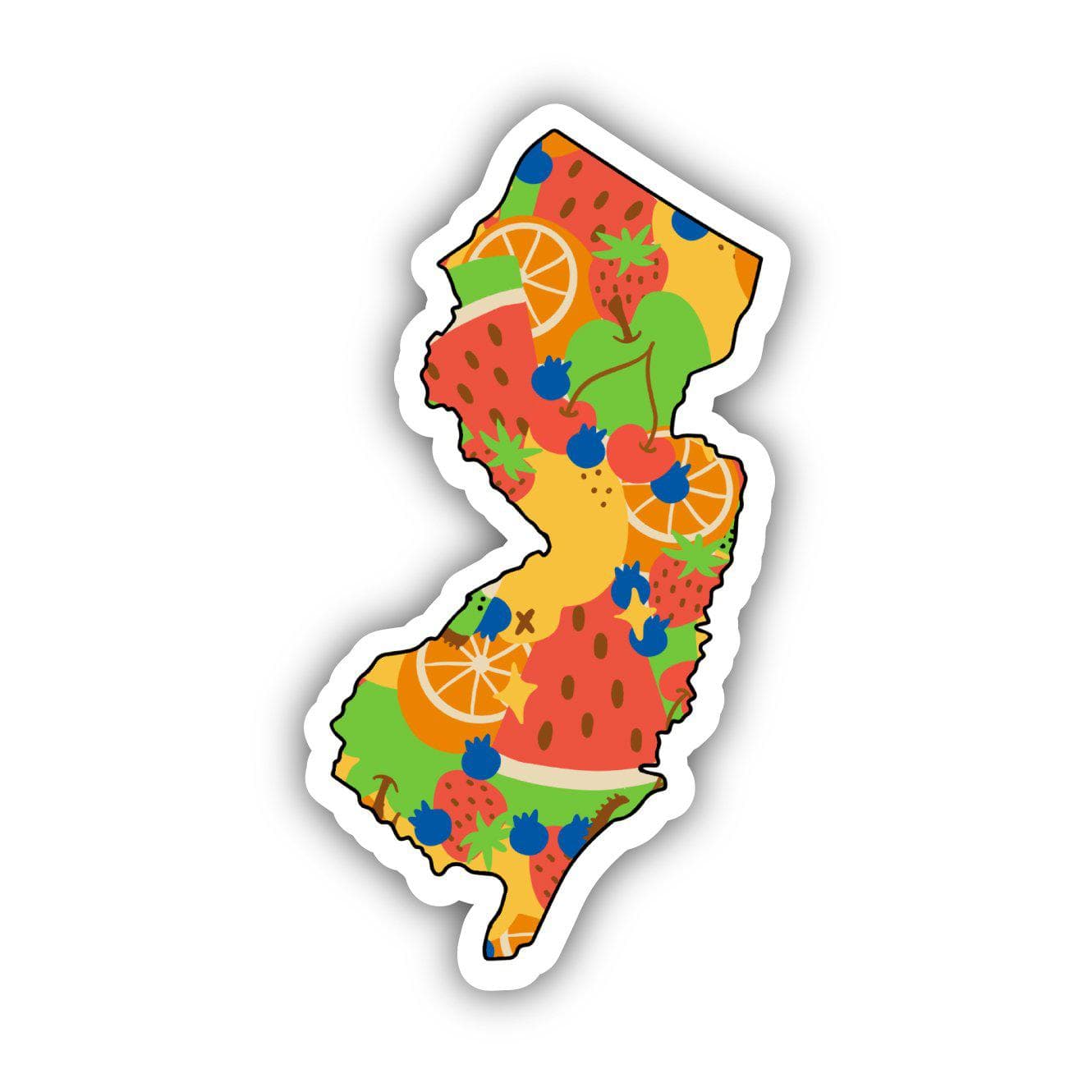  New Jersey Fruit Pattern Sticker、mySite、elrpsem3k