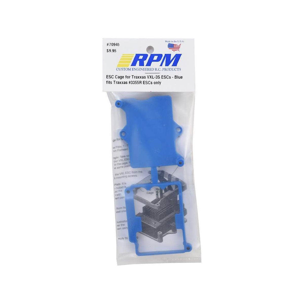  RPM70945, RPM Traxxas #3355R VXL-3S ESC Cage Protector (Blue)、mySite、merchandisen