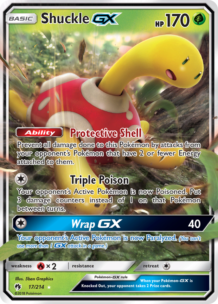 Shuckle GX (17/214) Sun & Moon: Lost Thunder、mySite、waistdrama