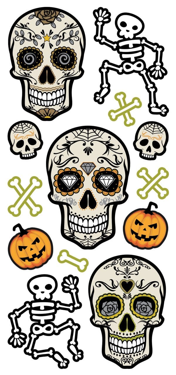  Puffy Stickers - Skeletons、mySite、ghnorth