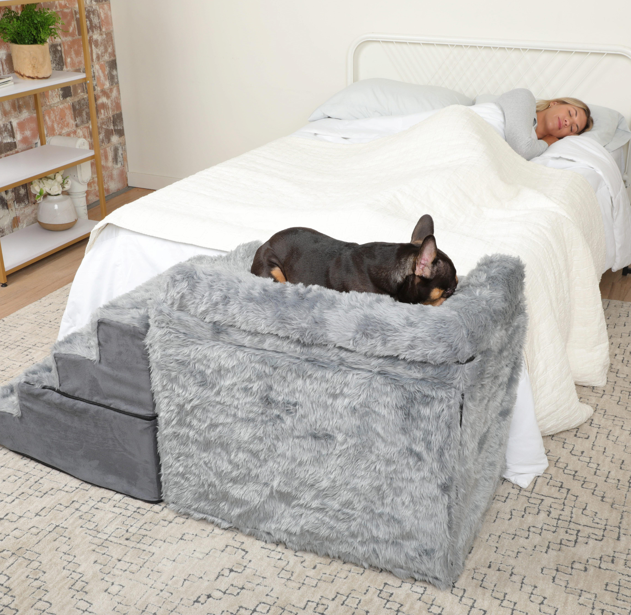 Dog Bedside Sleeper Crate Kit & Stairs、mySite、solidvoid