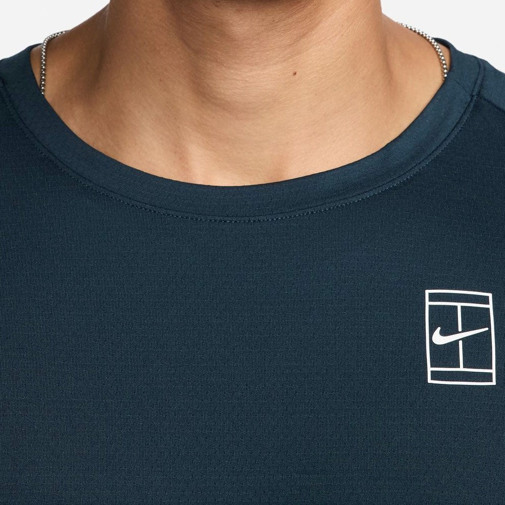 Nike Men's Advantage Court Top - Armory Navy、mySite、neckold
