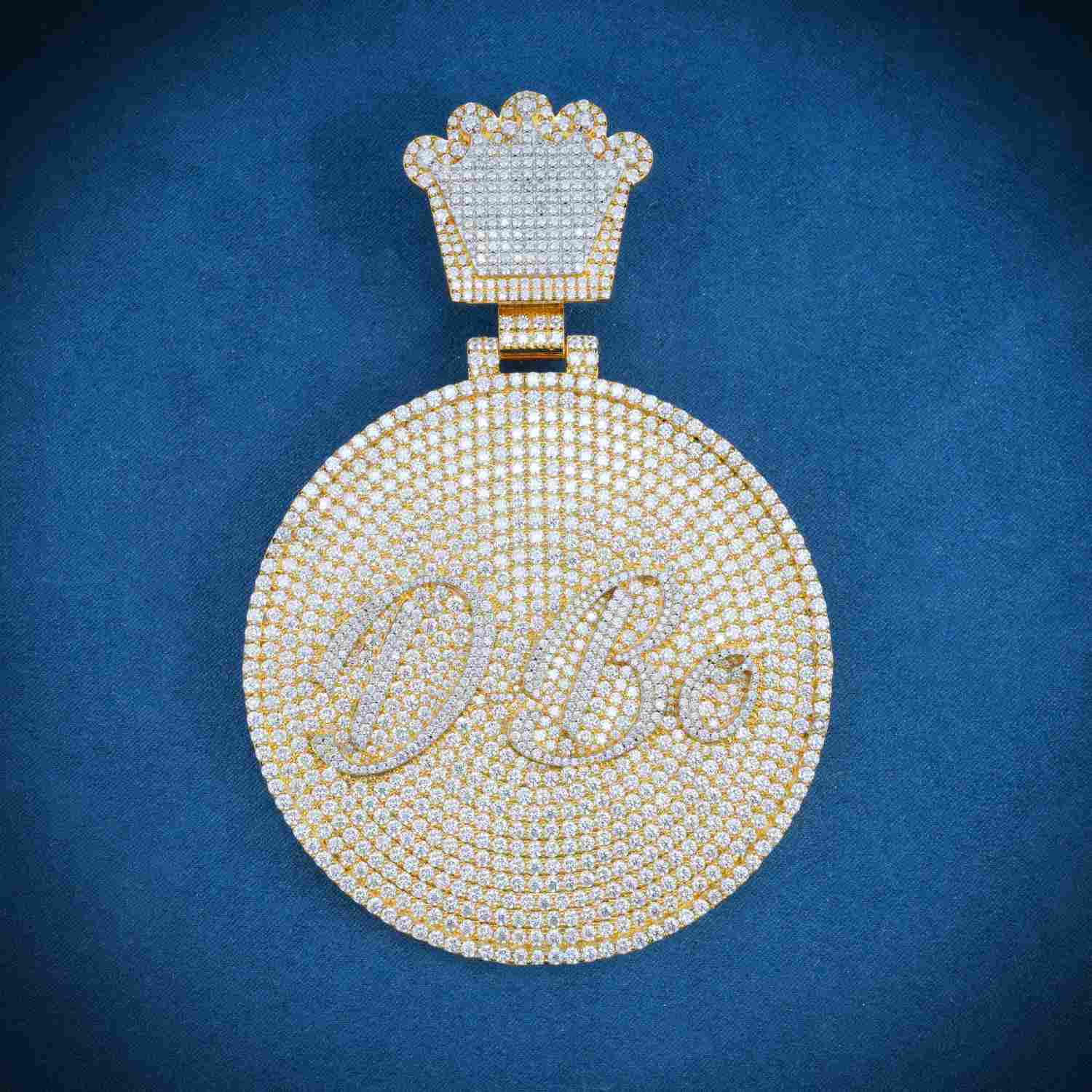 DBO Custom Moissanite Pendant 14K Gold、mySite、hinf8tx79