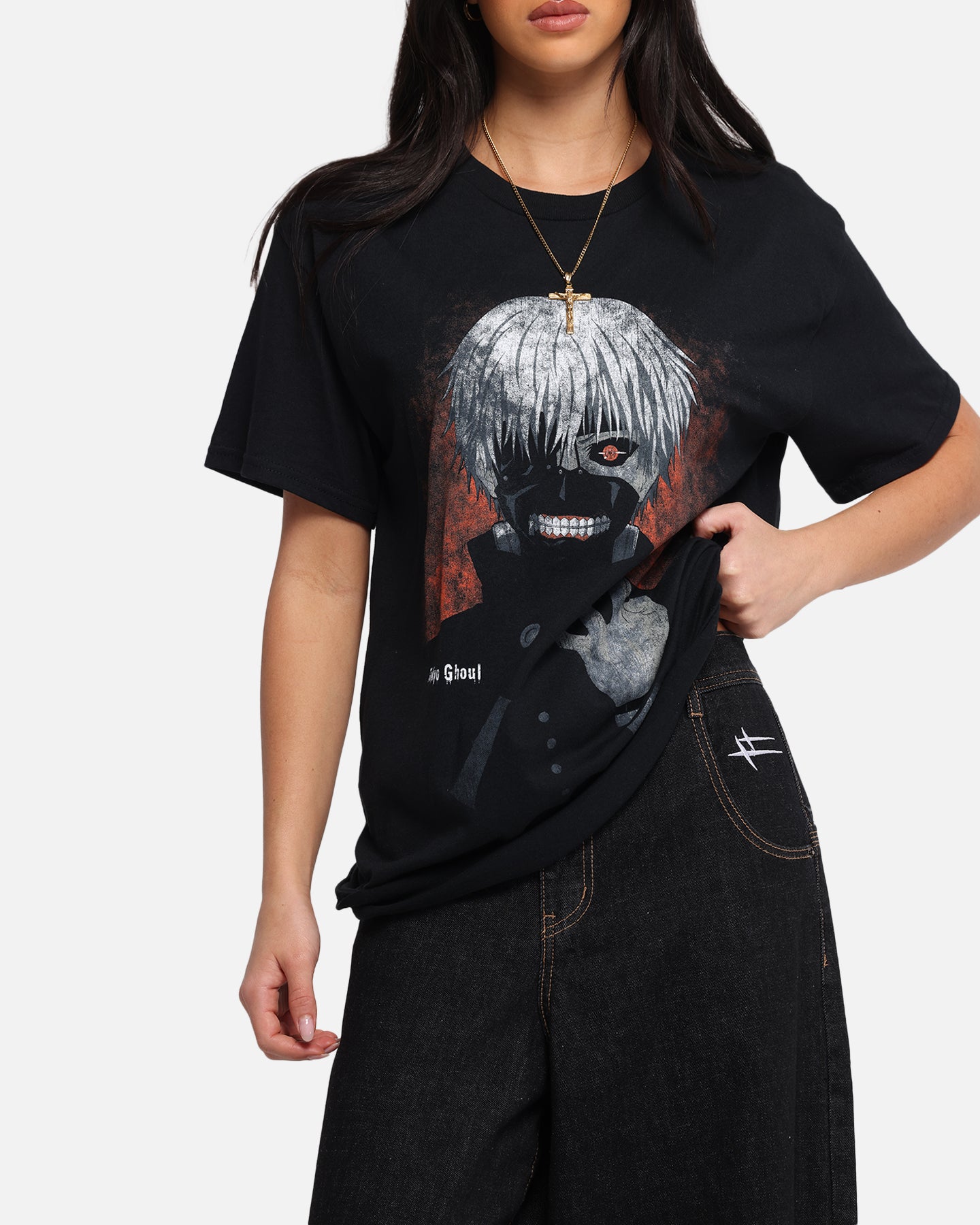 Goat Crew X Tokyo Ghoul Kaneki T-Shirt Black、mySite、zt4zffjzw