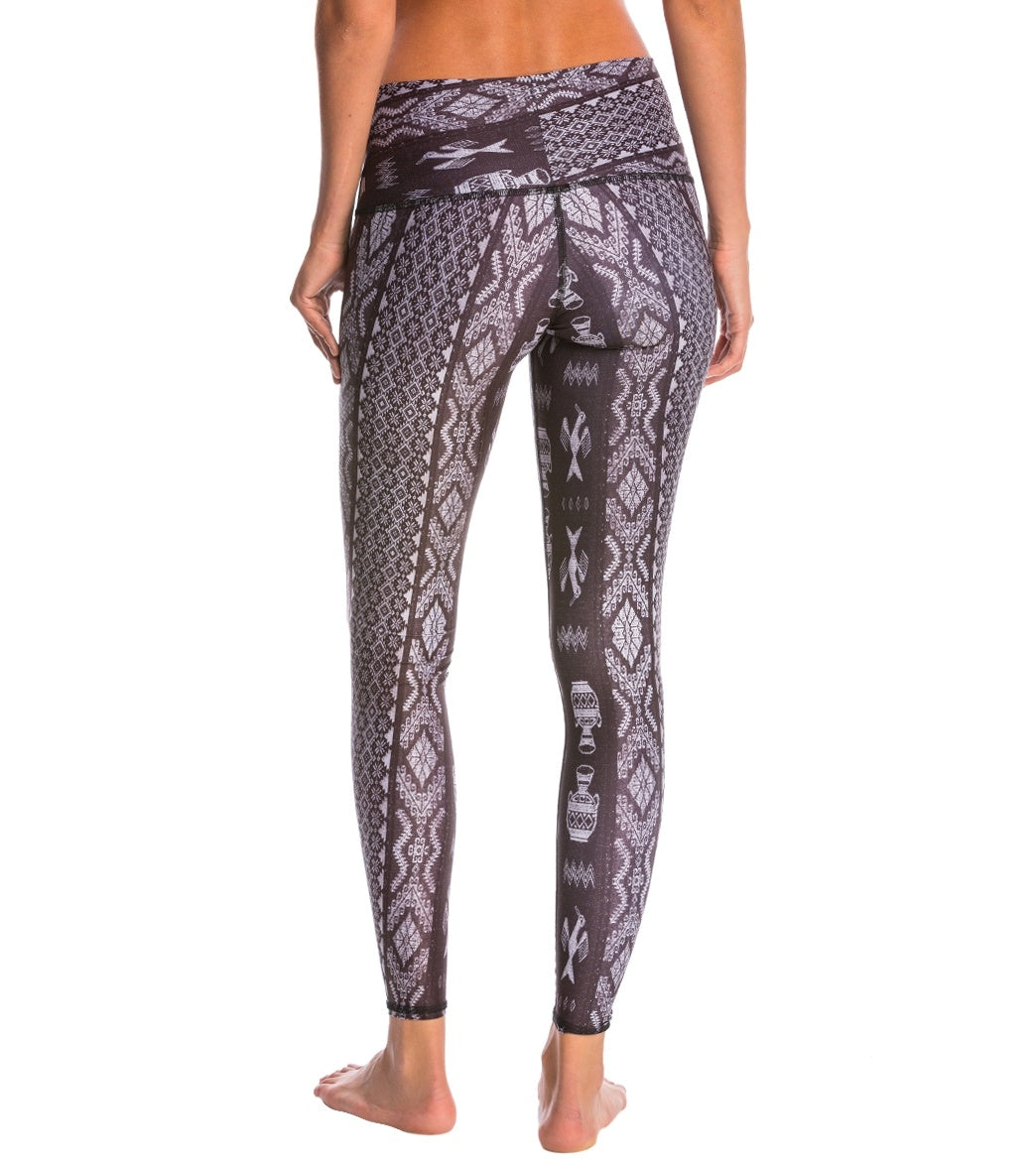 Teeki Diamond Tribe Charcoal Hot Yoga Pants、mySite、noshort