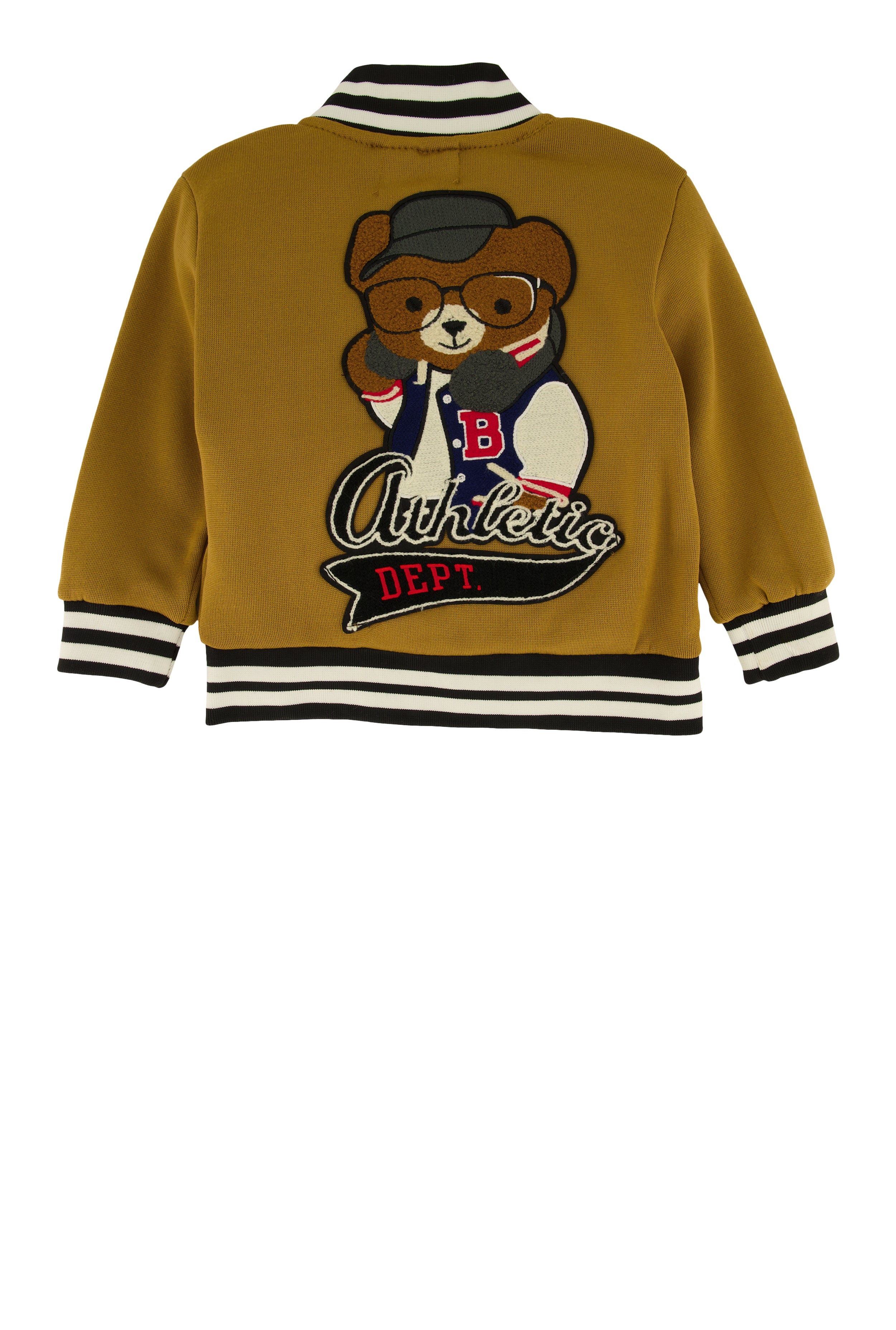 Toddler Boys B Initial Chenille Patch Graphic Varsity Jacket、mySite、camillekostekn
