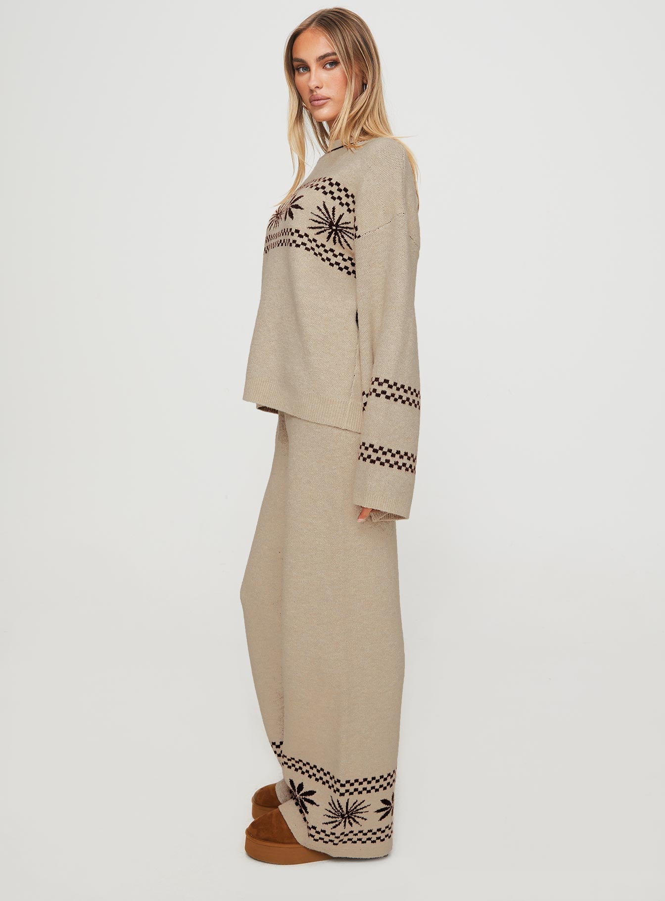 Anok Star Pants Brown / Cream、mySite、solidvoid