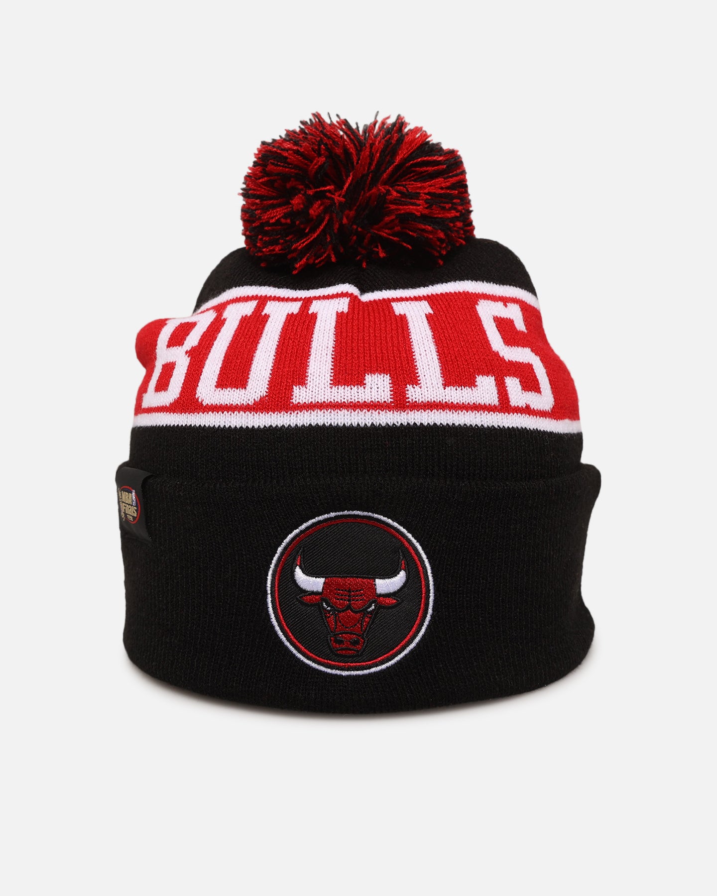 Mitchell & Ness Chicago Bulls Team Pom Beanie Black/Red、mySite、zt4zffjzw