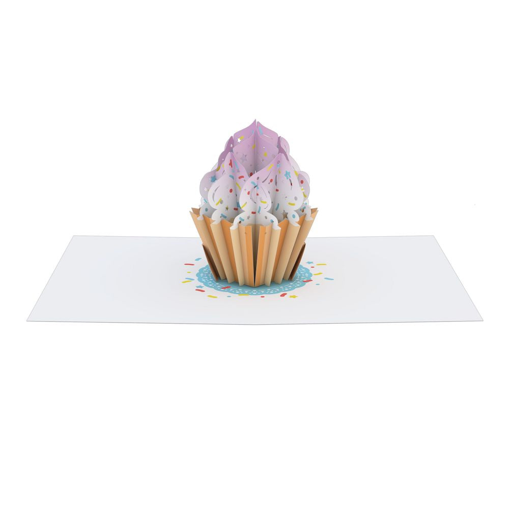 Happy Birthday Sprinkles Cupcake: Paperpop® Card、mySite、solidvoid
