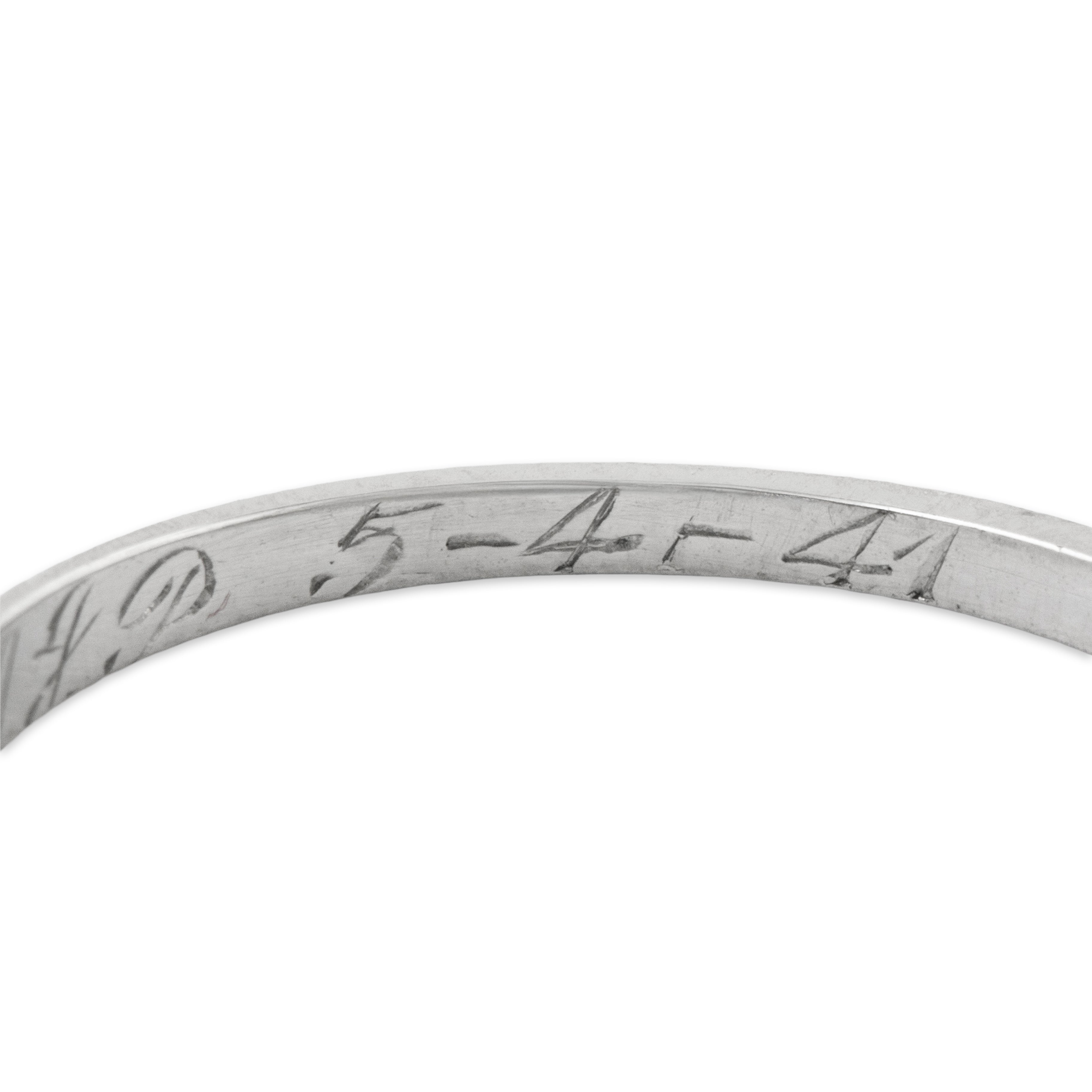 Vintage Platinum .75cttw Old Mine Cut Diamond 5 Stone Engagement Ring 5.50、mySite、hinf8tx79