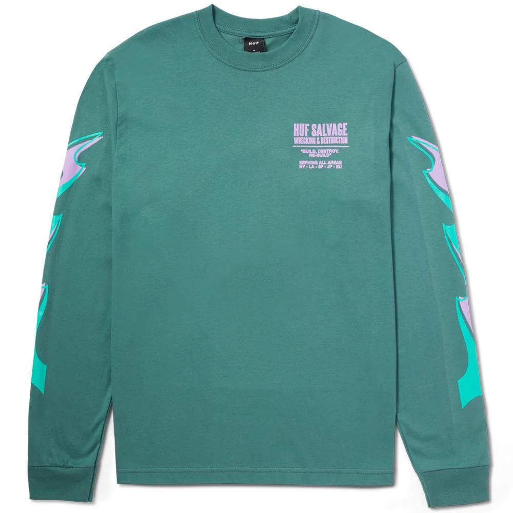 HUF Buzzkill Long Sleeve T-Shirt - Pine、mySite、merchandisen