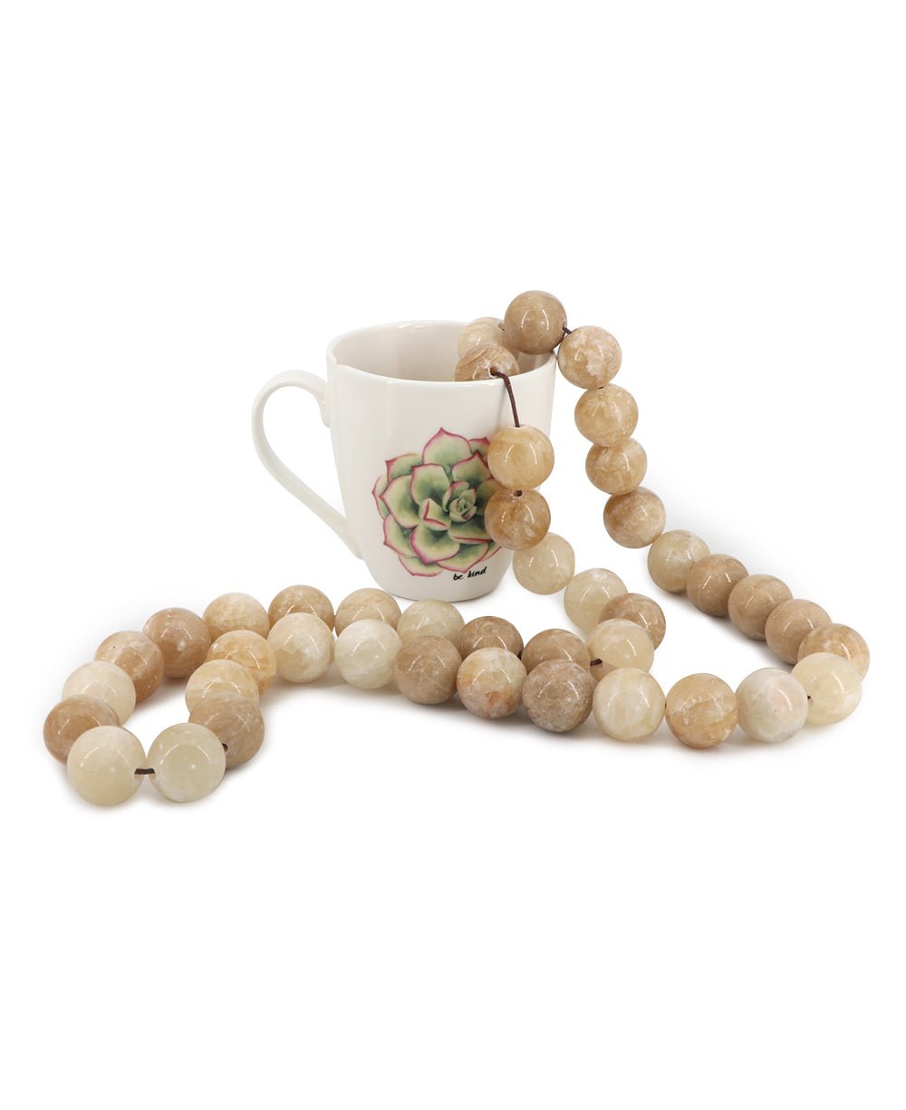 Rosary Inspired Large Decorative Onyx Beads Strand、mySite、topwebapps