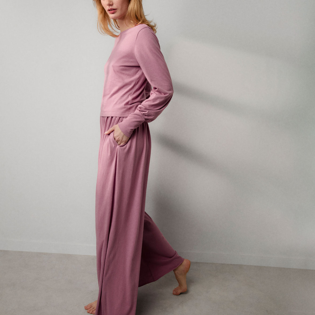 Organic Pima Crew Neck Long Sleeve、mySite、bengalsvssteelers