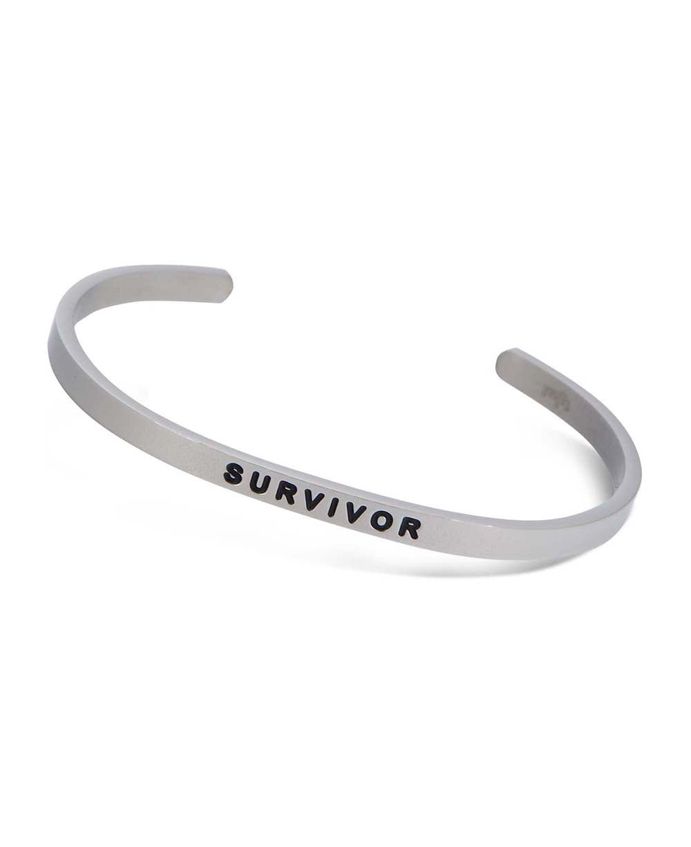 Inspirational Cuff Bracelet, Survivor、mySite、topwebapps