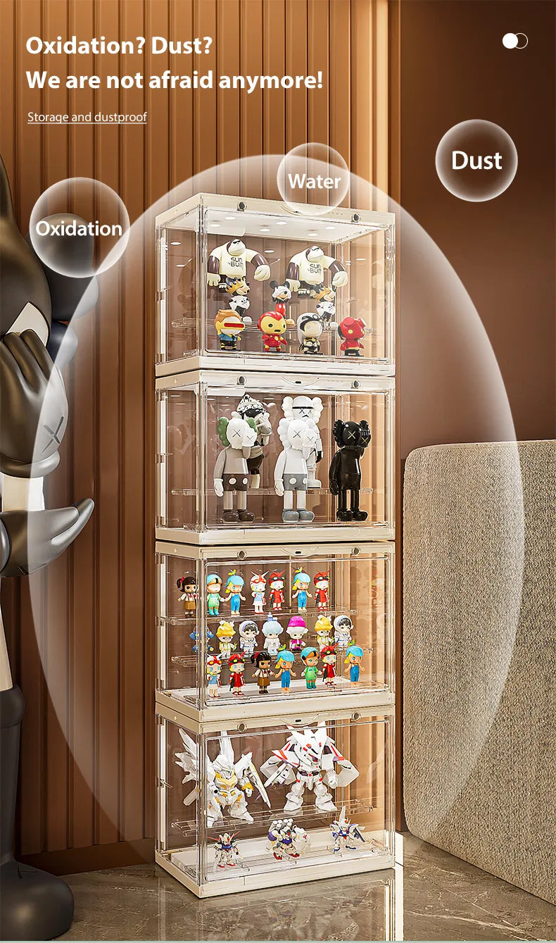 Storage box with dustproof and water-resistant features, protecting your mini figures.